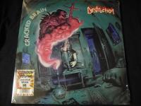 Destruction - Cracked Brain (LP, Album, RE, RP, Clear W/Red & Yel)