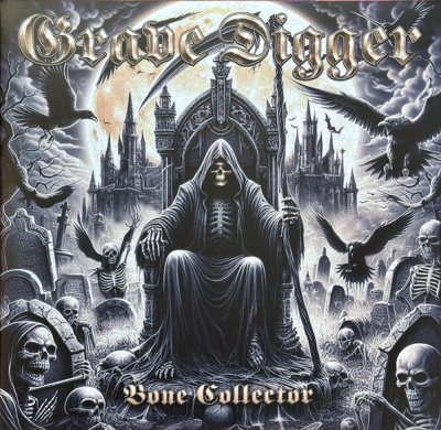 Grave Digger – Bone Collector (LP, Album, Blue Marbled [Midnight Requiem])