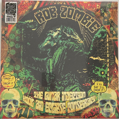 Rob Zombie – The Lunar Injection Kool Aid Eclipse Conspiracy (LP, Album, Ltd, Blue in Bottle Green with Black Splatter)