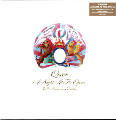 Queen – A Night At The Opera - 50th Anniversary Edition (LP, Album, RE, Crystal Clear, Heavyweight 180 Gram)