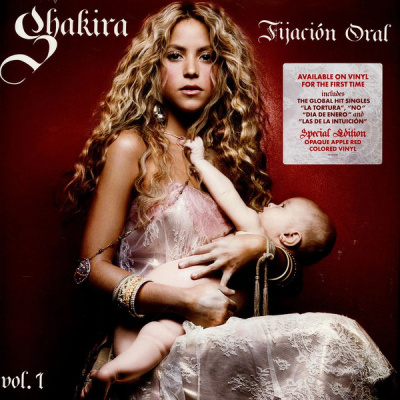Shakira – Fijación Oral Vol. 1 (LP, Album, RE, 20th Anniversary, Red [Opaque Apple Red])