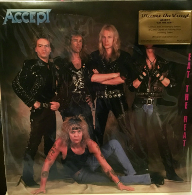 Accept – Eat The Heat (LP, Album, Ltd, RE, Flaming (Yellow & Orange Mixed))